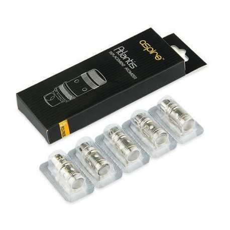 Pack de 5 résistances Aspire Atlantis V2 / Atlantis Mega Pack de 5 résistances Aspire Atlantis V2 / Atlantis Mega