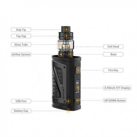Kit SCAR 18 230w avec TFV9 6.5ml Smok Kit SCAR 18 230w avec TFV9 6.5ml Smok
