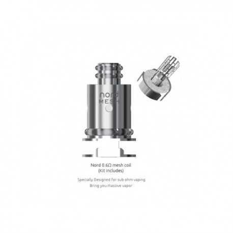 Résistances Nord Mesh (0.6 ohm) Smok Résistances Nord Mesh (0.6 ohm) Smok