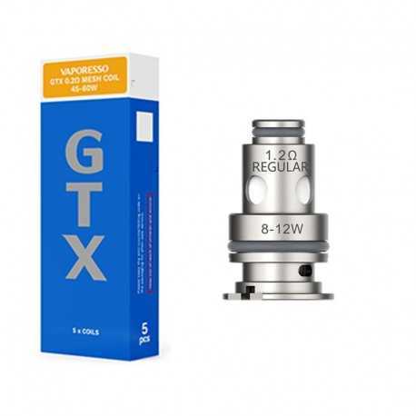 Résistances GTX de Vaporesso GTX 1.2Ω REGULAR 8-12W Résistances GTX de Vaporesso GTX 1.2Ω REGULAR 8-12W