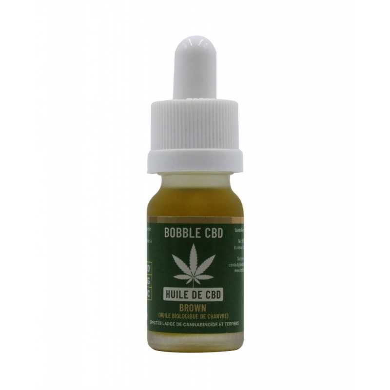 Oli de cànem orgànic amb CBD 10% MARRÓ