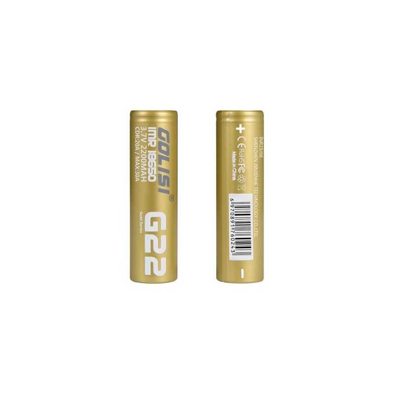 Accu G22 18650 2200mAh 20A - Golisi - Accu : Golisi G22