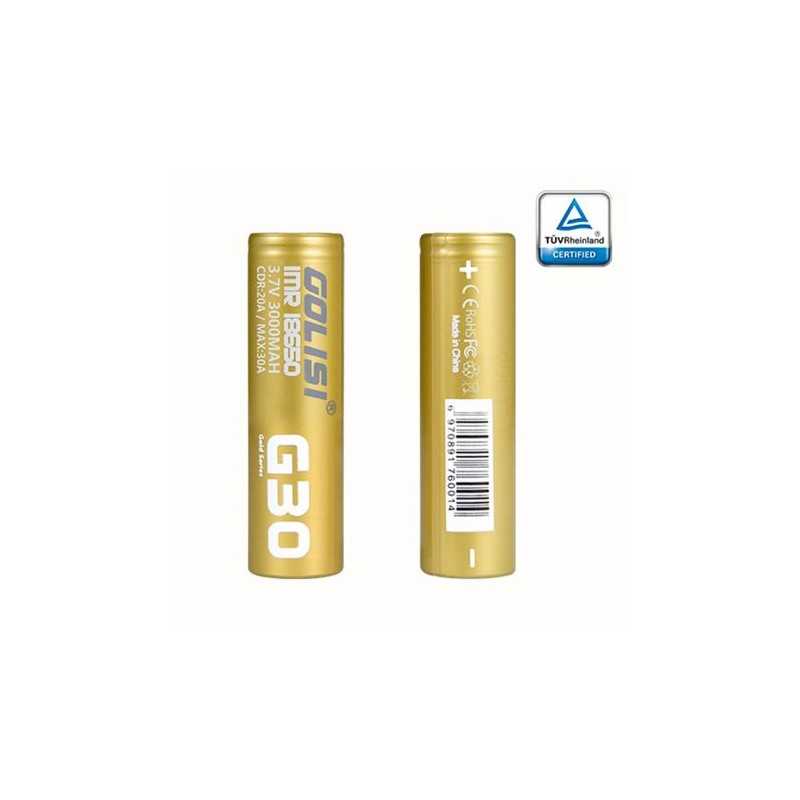 Bateria G30 18650 3000mAh 20A - Golisi - Bateria : Golisi G30