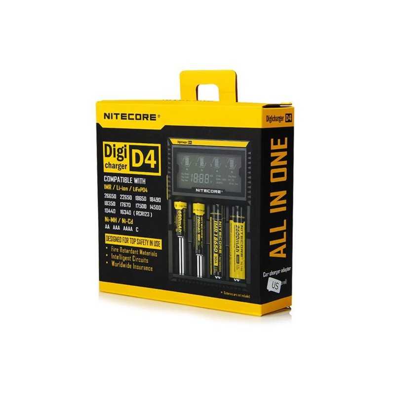 cigarreta electrònica elctronic Carregador Nou I4 Intellicharger Nitecore Andorra