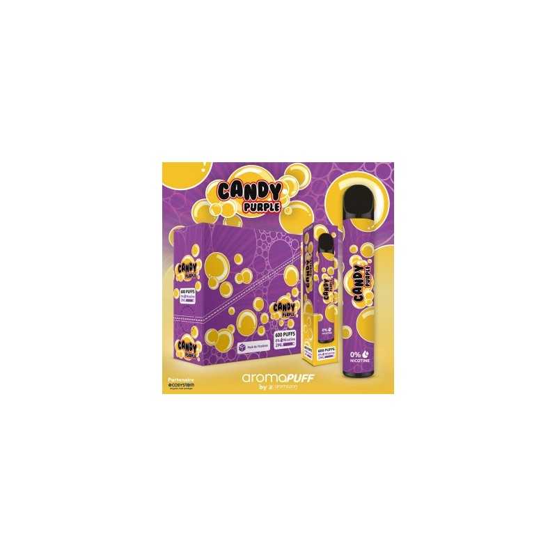 Kit Pod Jetable Candy Purple Aromapuff by Aromazon
