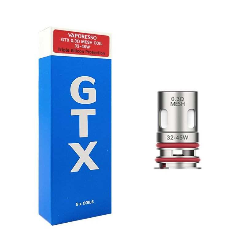Resistències VAPORESSO GTX 0.3Ω REGULAR 32-45W GTX Resistències VAPORESSO GTX 0.3Ω REGULAR 32-45W GTX