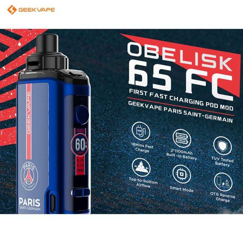 Kit Obelisk 65 FC 2200mAh - GeekVape x PSG