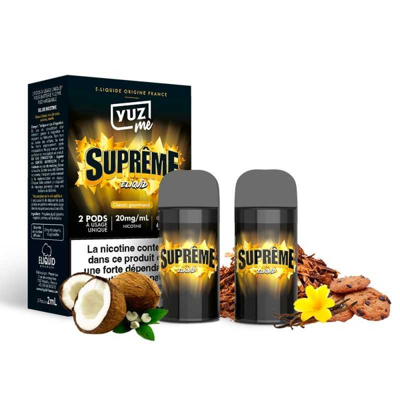 Pod jetable Supreme 600 puffs - Yuz Me (vendue séparément)