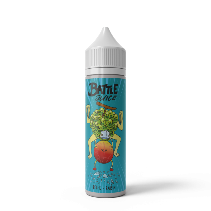 Battle Juice 50ml - Pêche Raisin Battle Juice 50ml - Pêche Raisin