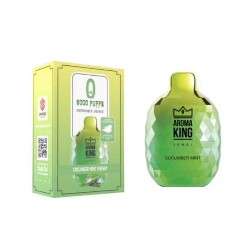 Cucumber mint energy AROMA KING DISPOSABLE DEVICE 8000 PUFFS