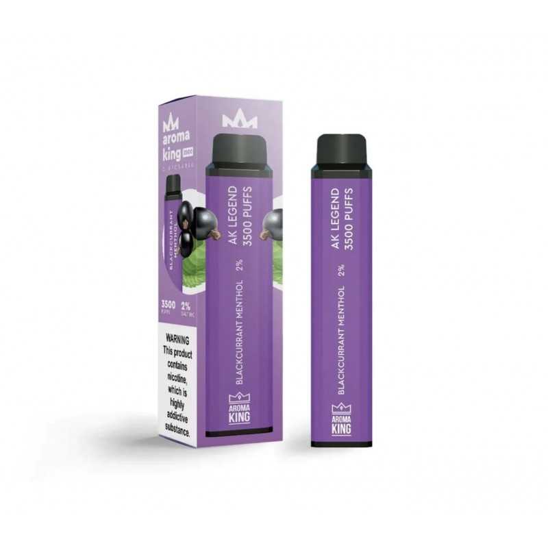 Mentol grosella negra AROMA KING DISPOSITIU D'UN SOL ÚS 3500 PUFFS Mentol grosella negra AROMA KING DISPOSITIU D'UN SOL ÚS 3500 PUFFS